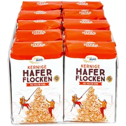 Kornmühle Haferflocken, kernig 500 g, 10er Pack