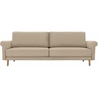 creation by rolf benz 2-Sitzer CR.450, Designsofa, Loungesofa, modern Landhaus, Füße in Nussbaum, Breite 168 cm beige