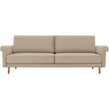 creation by rolf benz 2-Sitzer CR.450, Designsofa, Loungesofa, modern Landhaus, Füße in Nussbaum, Breite 168 cm beige