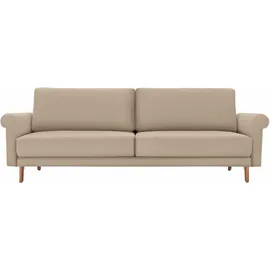 creation by rolf benz 2-Sitzer CR.450, Designsofa, Loungesofa, modern Landhaus, Füße in Nussbaum, Breite 168 cm beige