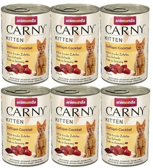 Animonda Cat Carny Kitten Geflügel Cocktail 6x400g (Rabatt für Stammkunden 3%)