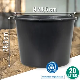 schmidt's onlineshop Baueimer 20 l schwarz