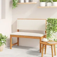 VidaXL Gartenbank mit Kissen 100x50x91 cm Massivholz Akazie