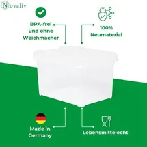 Novaliv Aufbewahrungsbox 19 x 14 x 11 cm 8-tlg. transparent