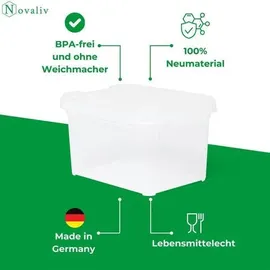 Novaliv Aufbewahrungsbox 19 x 14 x 11 cm 8-tlg. transparent