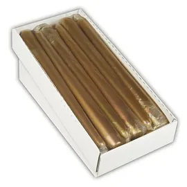Papstar Leuchterkerzen 25 cm gold 12 St.