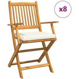 vidaXL Gartenstuhl 8 St. 8 x 8 x 8 cm weiß
