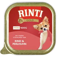 Rinti Gold Mini Rind & Perlhuhn 32 x 100 g