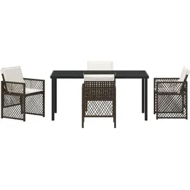 vidaXL Garten Essset 5-tlg. Braun