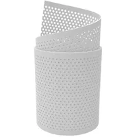 zaun|zu® Sichtschutzstreifen 2,55 m Weiß/Polypropylen