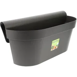 GarPet Geländerkasten Balkon 49 x 21 x 23 cm Anthrazit