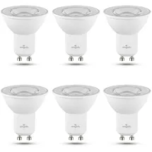 Amindu LED Lampe dimmbar 4W ersetzt 50W GU10 kaltweiß 4000K – LED 6er Pack – langlebig, energiesparend und angenehm leise – effizienter Strahler GU10
