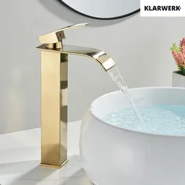 klarwerk ROSA Wasserfallarmatur Gold