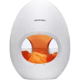 AROMATIKA trust the power of nature Aroma Diffuser mit Himalaya-Salzkristall-Lampe 250ml / 6 Stunden - Ultraschall Elektrischer Diffusor - Led Licht - Luftbefeuchter - Ionisator - Duftöldiffuser - Aromatherapie
