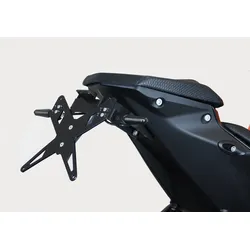 PROTECH Kennzeichenhalterset inkl. Reflektor und Kennzeichenbeleuchtung Edelstahl/Aluminium pulverbeschichtet schwarz, schwarz