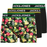 Trunk »JACPINK FLOWERS TRUNKS 3 PACK SN«, (Packung, 3 St.), Gr. S - 3 St., Black, , 46620532-S 3 St.