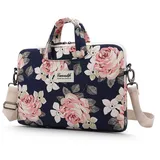 techprotect canvaslife Aktentasche einen 15-16-Zoll-Laptop – Marineblau Rosa