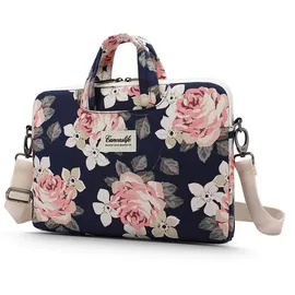 techprotect canvaslife Aktentasche einen 15-16-Zoll-Laptop – Marineblau Rosa