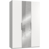 WIMEX Level 150 x 236 x 58 cm weiß mit Spiegeltüren