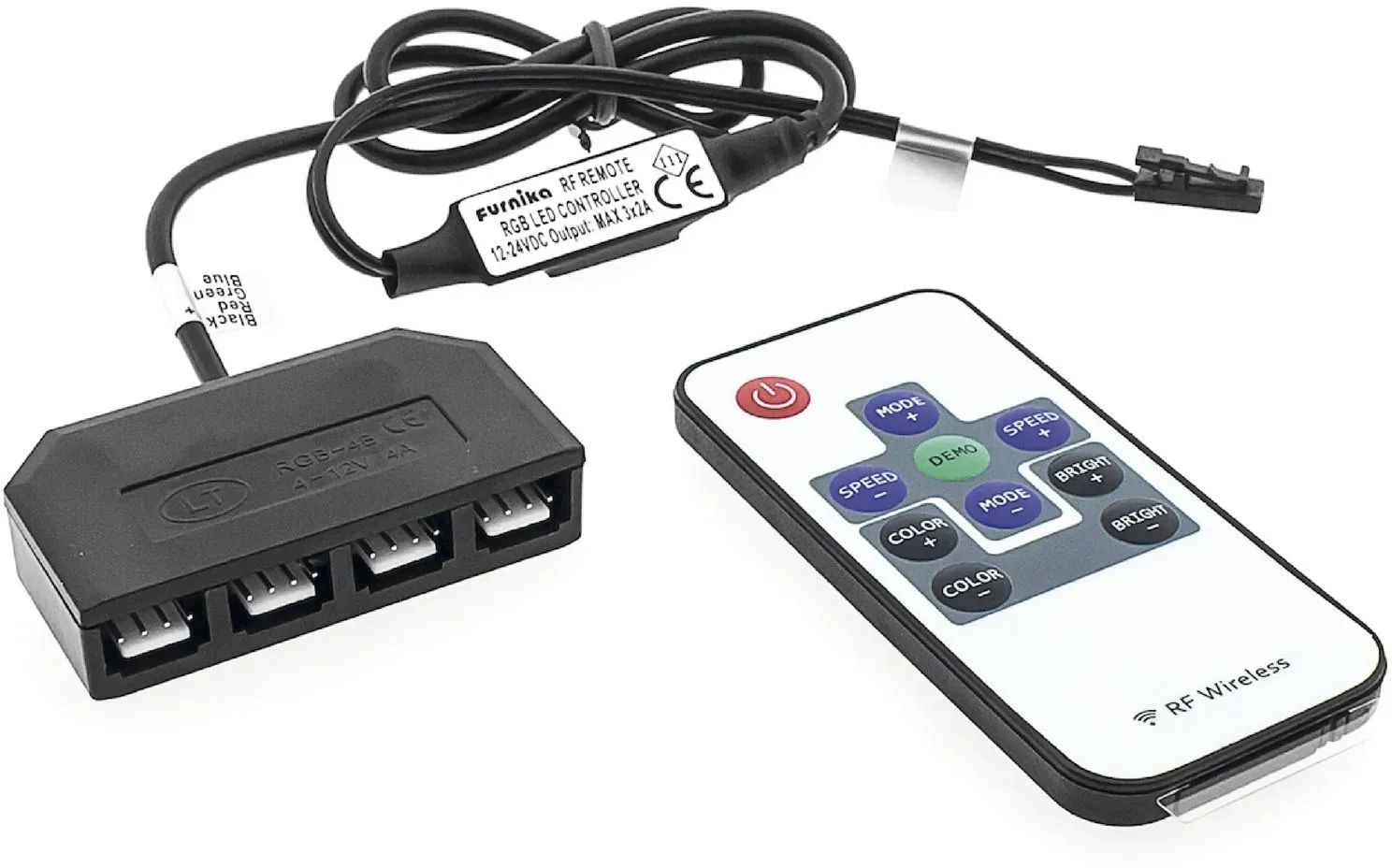 Funkfernbedienung Mini RGB inkl. Empfänger, 12 VDC max. 24 W