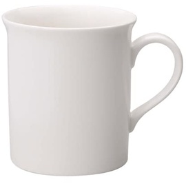 Villeroy & Boch Twist White Kaffeebecher 300 ml, Höhe: 9 cm, Premium Porzellan, Weiß