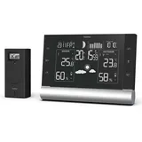 Hama Black Line Plus Wetterstation schwarz