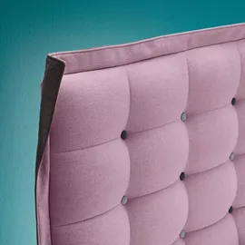 INOSIGN Boxspringbett »Sagres«, Kopfteil mit 2farbiger Flatterbiese und zweifarbigen Knöpfen