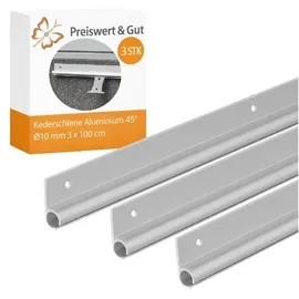Preiswert & Gut Kederschiene 3er Set Kederleiste 100 cm Grau