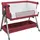 vidaXL Babybett mit Matratze Rot Leinenstoff 10293