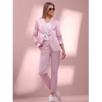Hosenanzug HEINE, Damen, Gr. 40, Normalgrößen, rosé, 97% Baumwolle, 3% Elasthan, Anzüge Hosenanzug