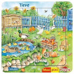 Carlsen Verlag Puzzle Maxi Pixi: Maxi-Pixi-Puzzle: Tiere, 19 Puzzleteile