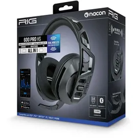 Nacon RIG 600HS PRO, On-ear Headset Bluetooth Schwarz