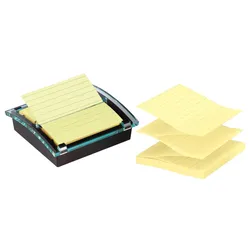 3M Post-it Z-Notes Spender, schwarz/transparent, inkl. 1 Block