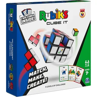 Spin Master - Strategiespiel - Rubiks Cube It ab 7 Jahren Blockbauspiel für 2 Spieler
