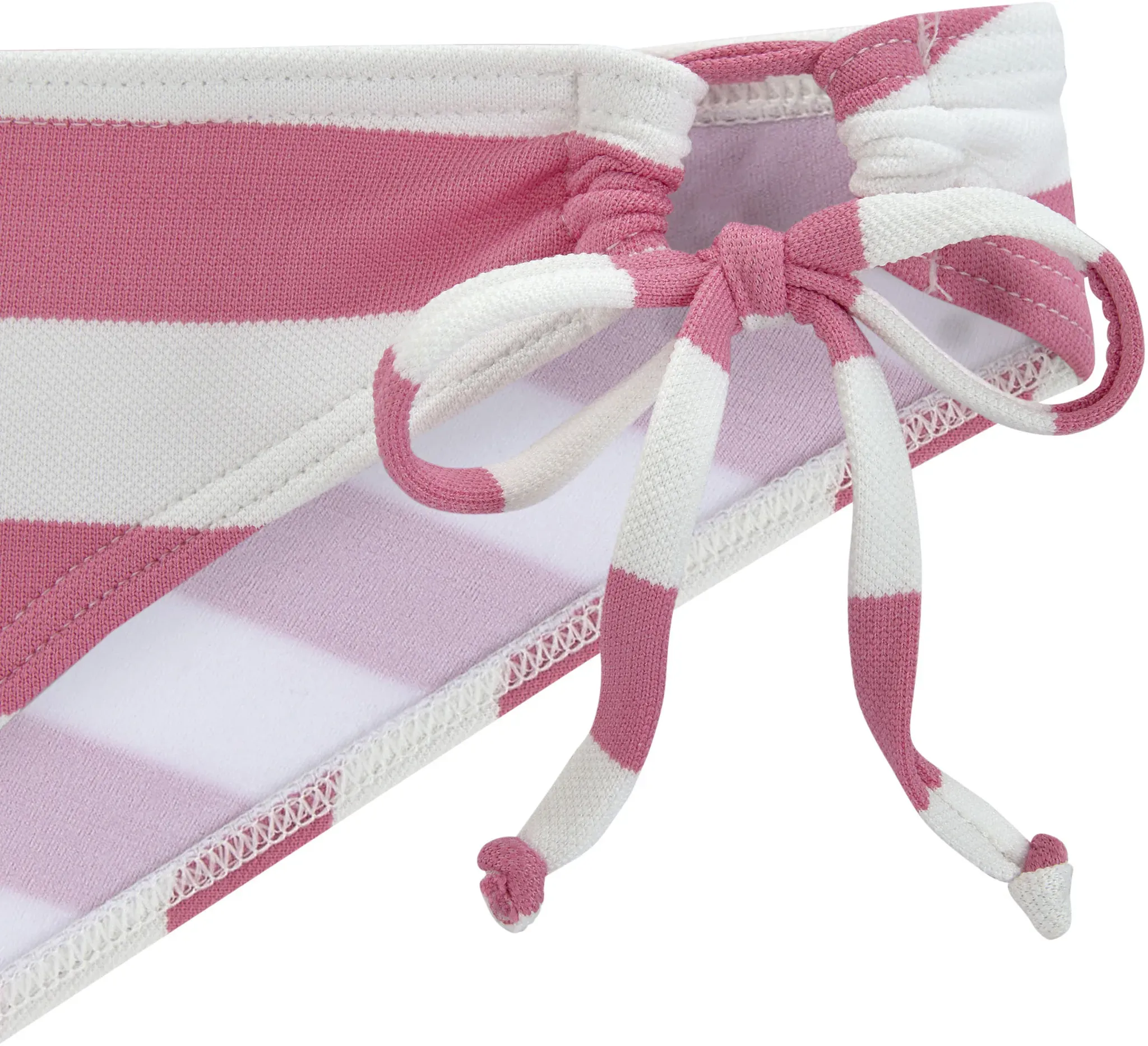 Bügel-Bikini VENICE BEACH, Damen, Gr. 36, Cup C, rosa (rosa, weiß), Recycling-Polyester, gestreift, Bikini-Sets Bügel-Bikini, mit gewebten Streifen