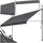 Tectake Klemmmarkise 400 x 180 cm schwarz