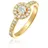 Elli Ring 925 Sterling Silber Verlobungsring in Gold | Gr.: 58