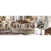 JVmoebel Sofa Klassische Polster 3 Sitzer Leder Couchen Samtsofa Dreisitzer Couch, Made in Europa braun