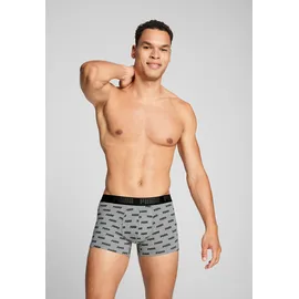 Puma Everyday Logo Print Boxershorts grau/schwarz L 2er Pack