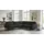 Home Affaire Ecksofa HOME AFFAIRE "Pinto, XXL, 250/290 cm, langer Schenkel, Ottomane", grau (dunkelgrau), B:290cm H:85cm T:250cm, Luxus-Microfaser in Lederoptik(100% Polyester);Cord (92% Polyester, 8% Polyamide), Sofas, Ecksofa, Cord, Chenille, Lederoptik, mit Keder, 
