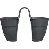 elho Vibia Campana Flower Twin 21 21 x 38,4 x 26,5 cm Anthrazit