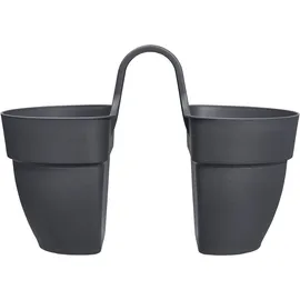 elho Vibia Campana Flower Twin 21 21 x 38,4 x 26,5 cm Anthrazit