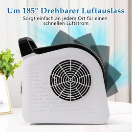 Costway Bodengebläse 33 cm Standventilator Schwarz/Weiß
