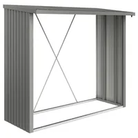 Biohort Kaminholzregal WoodStock 230 Metall 229 x 199 x 102 cm Quarzgrau