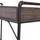 Mendler Schreibtisch HWC-F58 Wildeiche-Optik / Braun