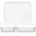 ECD Germany Waschtisch Aufsatzwaschbecken 50,5 x 39,5 cm