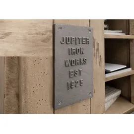 Massivmoebel24 Kommode Mango 70x45x70 whitewash lackiert Railway #323