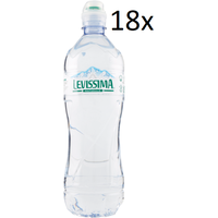 18x Levissima Acqua Minerale Naturale Natürliches Mineralwasser PET 0,75Lt