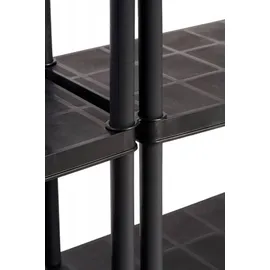 Kreher 2 x 'Primo Plus' - Kunststoffregal 12 Zoll (Schwarz)