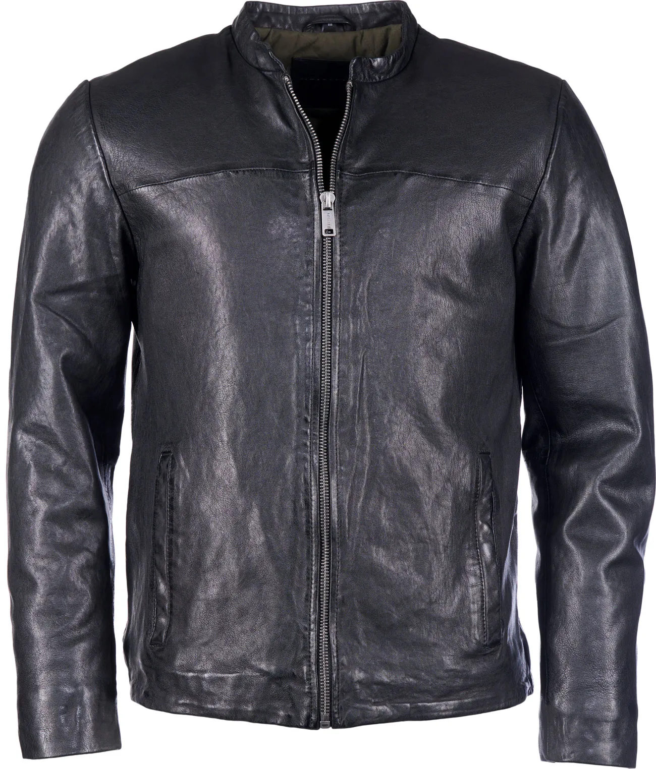 Mustang Target, veste en cuir - Noir - XL